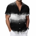 thumbnail image 2 of Titcea Hawaiian Shirts Men Short Sleeve Lapel Stylish Palm Tree Print Shirt Loose Comfort Summer Beach Vacation Tops, M-3XL, 2 of 8