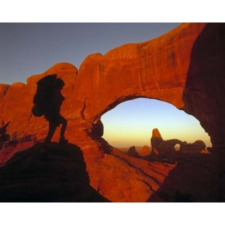 15 Poster Print - Mountaineering Arches National Park UT Poster Print by Panoramic Images (15 x 12)