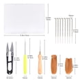 thumbnail image 3 of Wool Needle Felting Kit, Wool Felt Tool With Starter Mat+ Scissor+ Needle Craft Kit Accessory Set For Felting Fiber Hand  DIY Craft Materials, 3 of 8