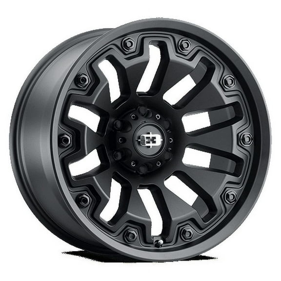 20x9 Vision 362 Armor Satin Black with Black Bolt Inserts Wheel 5x150 (12mm)
