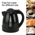 thumbnail image 3 of Water Electric Kettle 150W 1L Black Road Hot Water Boiler Stainless Steel Liner Auto Shut Off Tea Kettle Car  Plug 12V For Sedans SUVs, 3 of 8