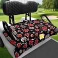 thumbnail image 3 of Bulopur Ladybug Waterproof Golf Cart Seat Covers Easy to Install Golf Cart Seat Towel Blanket with 4 Pockets Compatible with EZGO, Yamaha, Club Car, 3 of 8