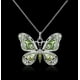thumbnail image 1 of Collar retro europeo y americano, collar de mariposa multicolor, collar de moda blanco, colgante de animal, 1 of 3
