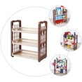 thumbnail image 4 of HOOWIFFY 1-Pack Multi-Layer Plastic Bathroom Storage Shelf Organizer Rack for Bathroom Essentials and Accessories, 4 of 7
