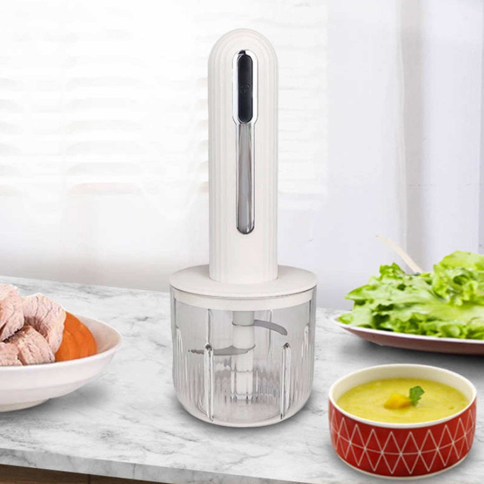 CanGonggg Compact Meat Grinder For Home Use Wireless Food For Easy Meal Preparation High Performance Kitchen Appliance Stick Mixer Cordless Hand Mixer Attachment Hand Mixer with Retractable Cord Whip