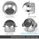 thumbnail image 4 of Rejilla de escape redonda de acero inoxidable 304, rejilla de ventilación con malla de pantalla, extractor externo de 4 pulgadas, tapa de ventilación para secador de pared, 4 of 5