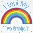 thumbnail image 2 of CafePress - I Love My Two Grandpas Infant Bodysuit - Baby Light Bodysuit, Size Newborn - 24 Months, 2 of 4