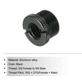 thumbnail image 3 of Uxcell Mic Stand Adapter 3/8 Female to 5/8 Male Aluminum Alloy Mic Screw Adapter for Microphone Tripod Stand Black, 3 of 6
