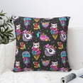 thumbnail image 4 of Honeii Rainbow Unicorn And Cat Icecream Print Throw Pillow, Square Decorative Pillow Forms Soft Fluffy Plump Pillow Decorative Pillow Inserts,Couch Pillows-22"x22", 4 of 7