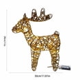 thumbnail image 3 of Mikhai Clearance LED Christmas Pre-Lit Reindeer Outdoor Decorations,11.8 Inch Xmas Light Up Deer Yard Decor Lighted Christmas Battery Powered Ornament for Holiday Front Door Patio Garden Décor, 3 of 7