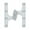 Chrome, variant on Deltana 6'' H x 5'' W Surface mount Single Door Hinge
