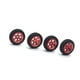 thumbnail image 1 of Vogacara Paquete de 4 1/28 Control remoto Actualizaciones de automóviles Neumáticos Ruedas Neumáticos de estilo de automóvil Kits de construcción modelo Rojo, 1 of 6