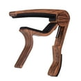 thumbnail image 4 of Aluminum Alloy Wood Color Guitar Capo for 6-string Folk Guitar Electric Guitar with 3pcs Random Color Picks, 4 of 7