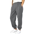 thumbnail image 2 of BOOMNY Boys Baggy Sweatpants Straight Leg Pants For Boys Trendy Solid Color Elastic Waist Drawstring Athletic Jogger Pants With Pocket, 2 of 5