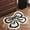 White, variant on Xheghe Special Shaped Bow Carpet for Bathroom Entrance, Absorbent Soft Floor Mat for Bedroom, Stylish Home Decor for Living Spaces