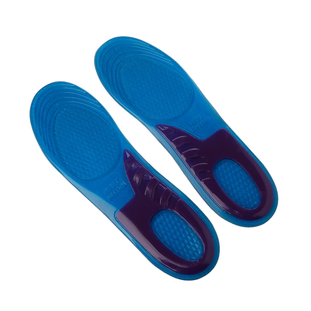 Silicone Gel Insoles Orthotic Arch Support Shoe Pad Massaging Sport Cushion M-L. 