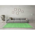 thumbnail image 3 of Ahgly Company Indoor Round Solid Green Modern Area Rugs, 8' Round, 3 of 4