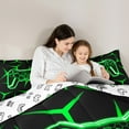 thumbnail image 5 of Castle Fairy Teens Female Men Green Gamepads Twin Comforter Sets,Video Game Bedding Set, 5 of 8