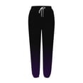 thumbnail image 4 of gakvbuo Sweatpants For Women Cargo Pants Drawstring Baggy Bottom Sweatpants Pockets High Waist Sporty Gym Athletic Fit Jogger Pants Trousers, 4 of 5