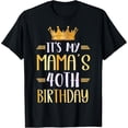 thumbnail image 2 of 100% Cotton Unisex It's My Mama's 40th Birthday Happy 40 Years Old T-Shirt, 2 of 5