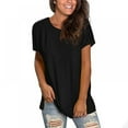 thumbnail image 2 of CNKOO T-shirt Explosif à Manches Courtes pour Femmes Multicolore Col Européen et Américain, 2 of 4