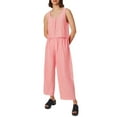 thumbnail image 2 of Gyexs Pants Sets Women 2 Piece Outfits Dressy Casual Striped/Plaid Sleeveless Tank Top and Wide Leg Barrel Loungewear Set Gingham Outfits Suits, 2 of 9