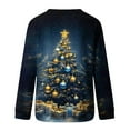 thumbnail image 5 of ‌FDGIU Women's Christmas Sweatshirt 2025 – Fleece Lined Pullover, Merry & Bright Holiday Top, 5 of 5
