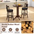 thumbnail image 4 of YYAo Dining Table, Kitchen Table, Dining Room Table,Wood Pub Round Dining Table with Pedestal Base, 4 of 10
