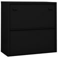 thumbnail image 4 of vidaXL Office Cabinet Black Steel 35.4x15.7x35.4 in Filing Cabinet, 4 of 5