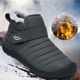 thumbnail image 2 of Womens Snow Boots Outdoor Male Warm Velvet Hook&Loop Snow Couples Mountaineering Boots Plus Female Boots, 2 of 6