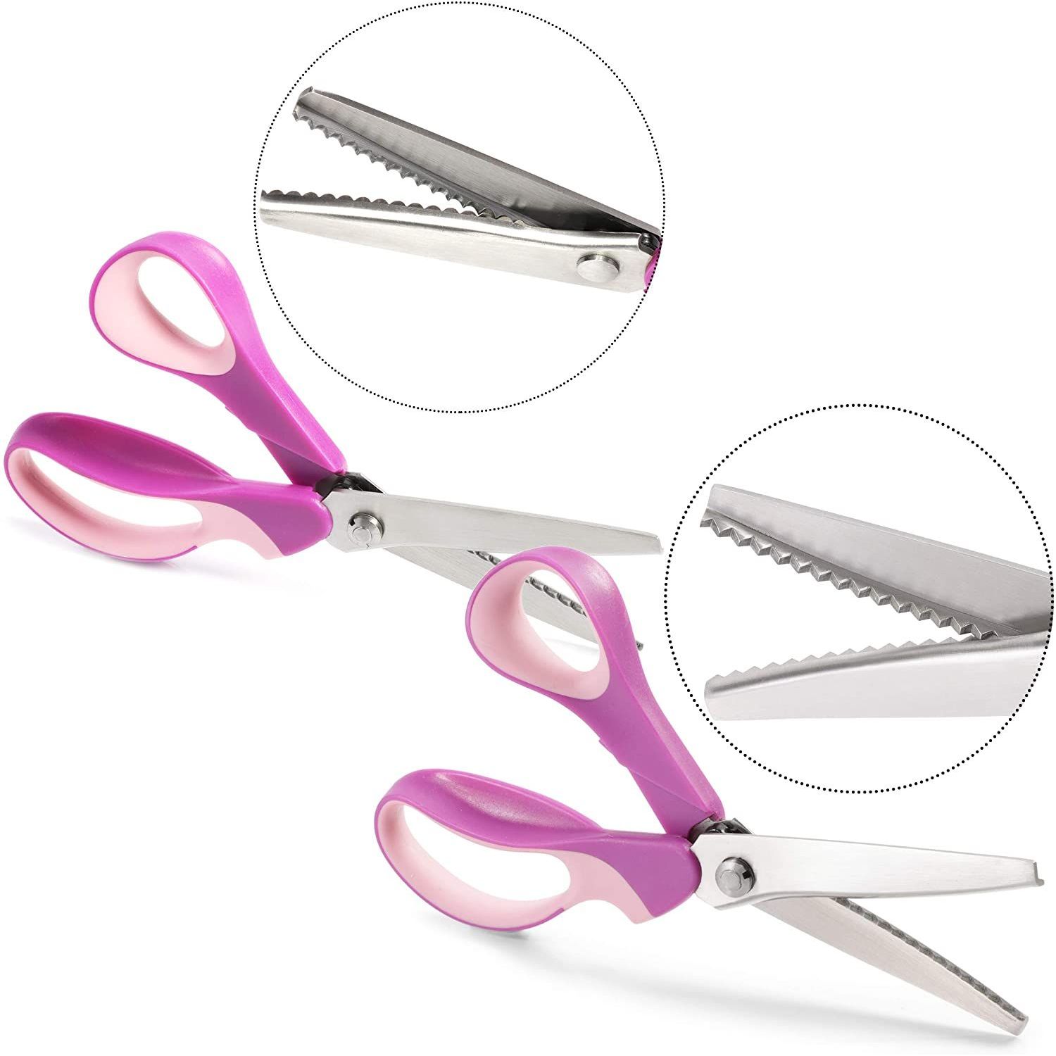 2 Pack Paper Edge Scissor Scalloped Edge Craft Scissor for DIY Craft