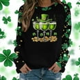 thumbnail image 2 of Kilaqueen St. Patrick's Day Sweatshirt for Women Shamrock Print Crew Neck Long Sleeve Pullover Tops Casual Comfy Loose Fit Holidy Vacation Tops, 2 of 5