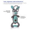 thumbnail image 4 of Charming Pet Scrunch Bunch Bunny Dog Toy, Grey, One-Size, 4 of 8