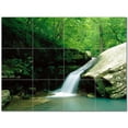 thumbnail image 1 of Waterfall Photo Ceramic Tile Mural Kitchen Backsplash Bathroom Shower 406131-M43, 1 of 3