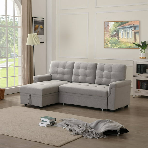 L Shaped Sectional Sofa Bed With, 3 Seat Sectional Sofa With Chaise