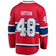 thumbnail image 3 of Men's Fanatics Lane Hutson Red Montreal Canadiens Home Breakaway Jersey, 3 of 3