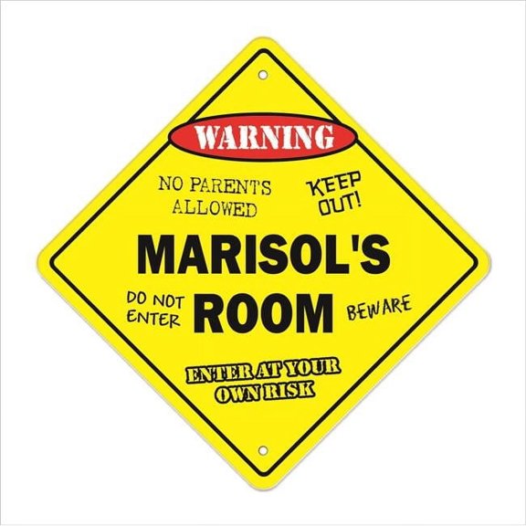 SignMission X-Marisols Room 12 x 12 in. Crossing Zone Xing Room Sign - Marisols