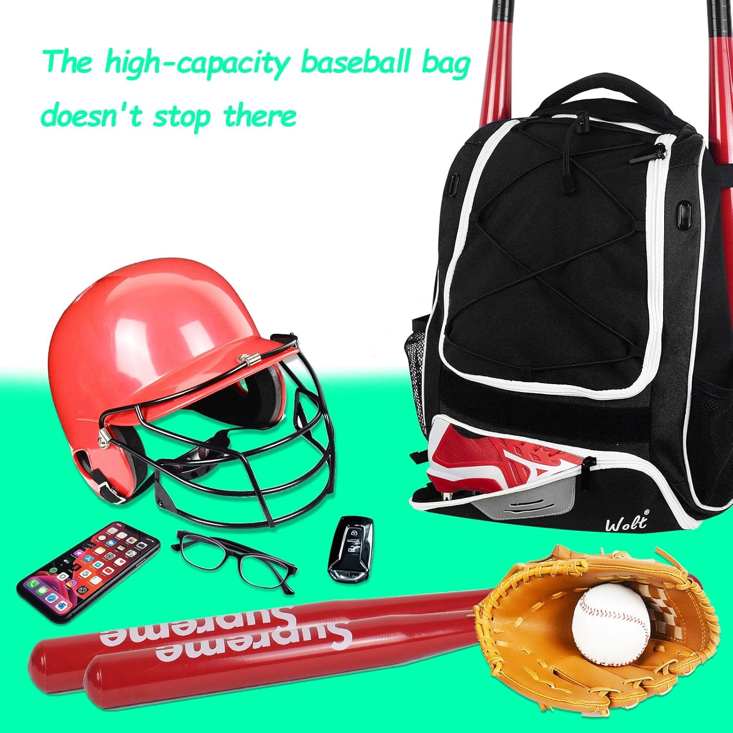 baseball bags at walmart