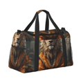 thumbnail image 2 of Kdxio Jungle Meditating Lion Travel Duffel Bag Gym Bag Weekender Travel Bag Gym Bag for Women &Men Airplane Travel Essentials for Flying, 2 of 7