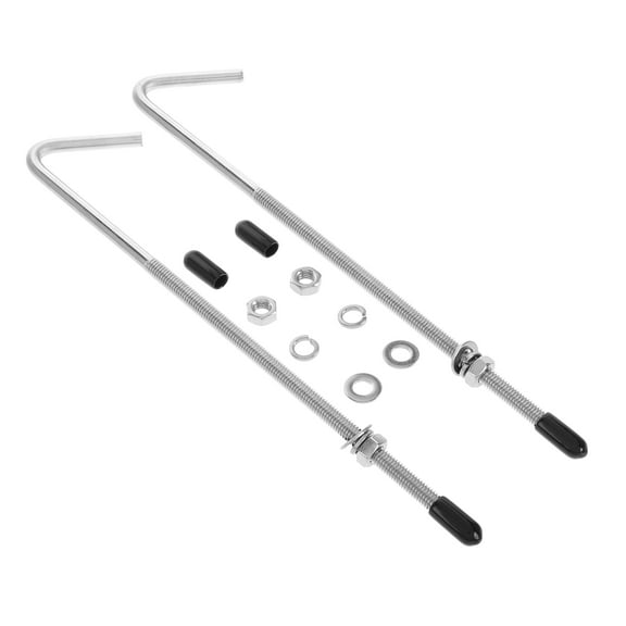 Stainless Steel J Hook Battery Hold Down Kit with Bolts for Firm Support in Car Trucks SUVs 1 Set