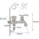 thumbnail image 3 of Extended version of double outlet faucet antique copper carved faucet bathroom mop faucet machine, 3 of 5