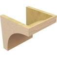 thumbnail image 5 of 10"W x 10"D x 10"H Wide Huntington Rough Cedar Woodgrain TimberThane Corbel, Primed Tan, 5 of 6