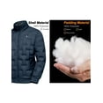thumbnail image 3 of Little Donkey Andy Men's Puffer Warm Jacket Windproof Winter Coat with Recycled Insulation Navy S, 3 of 7