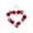 Red1, variant on 1PC 11.02Inch Valentine's Day Heart Wreath - Romantic Heart Shape Wreath with Plush Pom Pom Balls,Artificial Floral Wedding Garland for Front Door Decor, Indoor Outdoor Wall Window Home Decorations