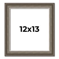 12x13 Frame Brown Solid Wood Picture Frame | 1.75 Inch Moulding Width | Austin Frame Complete with