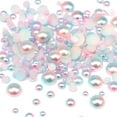 thumbnail image 1 of 10000pcs ABS Gradient Imitation Perles Demi-Perles Rondes Assorties Perles Flatback de 3 Mm Matériel Bricolage, 1 of 5