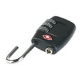 thumbnail image 2 of 2pcs TSA-335 TSA Approved Security Luggage Padlock 3-Digit Combination Password Lock Padlock (Red+Black), 2 of 4