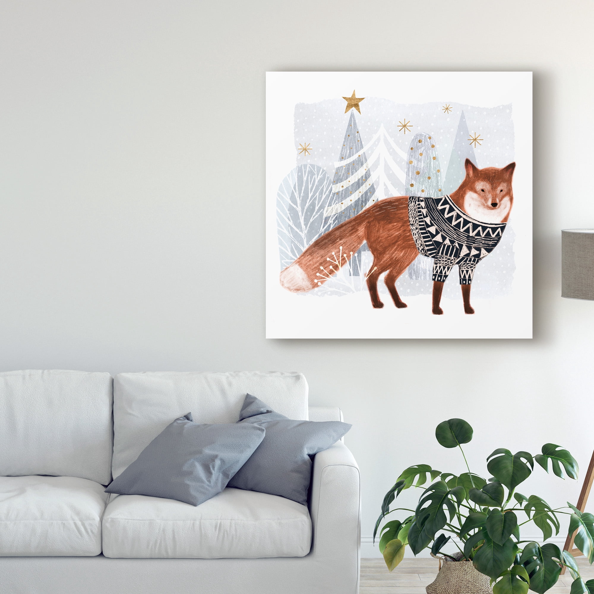 Trademark Fine Art 'Cozy Woodland Animal I' Canvas Art by Victoria Borges