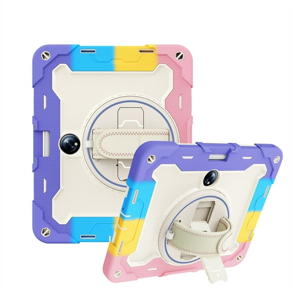 Compatible for OnePlus Pad Case,3in1 Armor Heavy Shockproof Protective Rugged Kickstand with Shoulder Strap（Without Screen Protector, Pen） - F