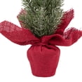 thumbnail image 5 of Northlight 0.7 FT Mini Pine Christmas Tree in Red Burlap Pot - Unlit, 5 of 5